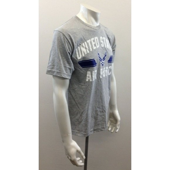 United States Air Force Men's  Gray Short Sleeve Medium T Shirt By Bayside Tee - Picture 3 of 6